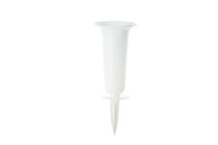Вазон для квітів Form-Plastic Дама штик 1,0 л 13 х 35 см, Колір Білий