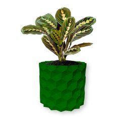 Цветочный горшок 3d, Geonix , круглый 11 x 10 cm, Цвет Зеленый