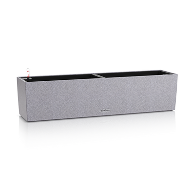 Розумний горщик Lechuza Balconera Stone 80 прямокутний 12 л 19 x 79 x 19 см, Колір Кварцовый білий