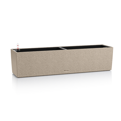 Розумний горщик Lechuza Balconera Stone 80 прямокутний 12 л 19 x 79 x 19 см, Колір Кварцовый білий