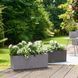 Розумний горщик Lechuza Balconera Stone 80 прямокутний 12 л 19 x 79 x 19 см, Колір Кварцовый білий