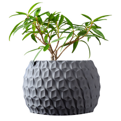 Квітковий горщик 3d Antic Premium круглий 12.5 x 9 cm, Колір Сірий