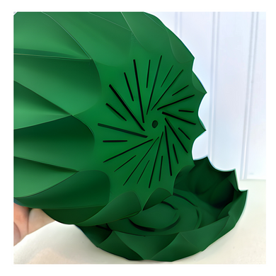 Квітковий горщик 3d Tallflower Premium круглий 19 x 17 cm, Колір Зелений