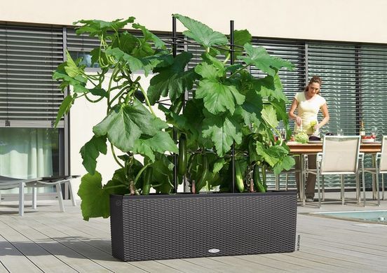 Умный горшок Lechuza Balconera 40 TRIO Cottage прямоугольное 31 x 3 л 42 x 130 x 44 см, Цвет Коричневый