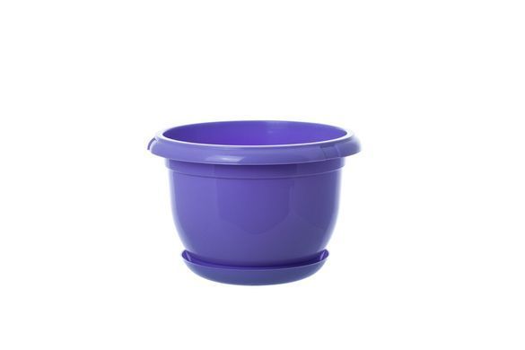 Горщик для квітів Form-Plastic Мальта круглий 1,4 л 17 х 11 см, Колір Вишневий