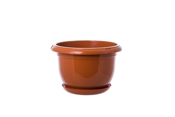 Горщик для квітів Form-Plastic Мальта круглий 1,4 л 17 х 11 см, Колір Вишневий
