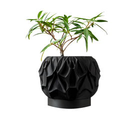 Квітковий горщик 3d Mistella круглий 14 x 11 cm, Колір Negru