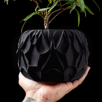Цветочный горшок 3d Mistella круглый 14 x 11 cm, Цвет Negru