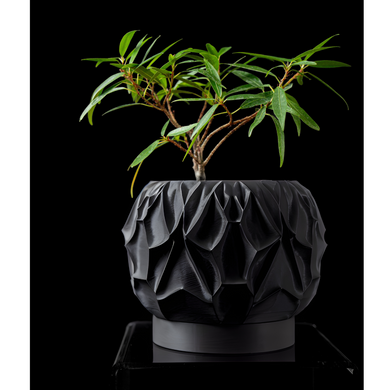 Цветочный горшок 3d Mistella круглый 14 x 11 cm, Цвет Negru