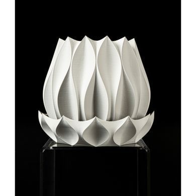 Квітковий горщик 3d Tallflower Premium круглий 12.5 x 11.5 cm, Колір Білий