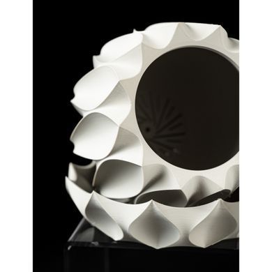 Квітковий горщик 3d Tallflower Premium круглий 12.5 x 11.5 cm, Колір Білий