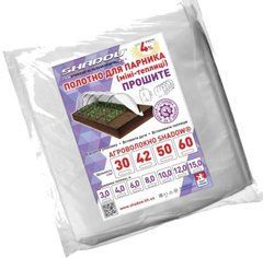 Прошитое агроволокно "Shadow" 12 м для парника теплицы, сменный белый спандонд 60 г/м&sup2; плотности