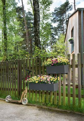 Розумний горщик Lechuza Balconera Color 50 прямокутний 8 л 19 x 50 x 19 см, Колір Світло-сірий