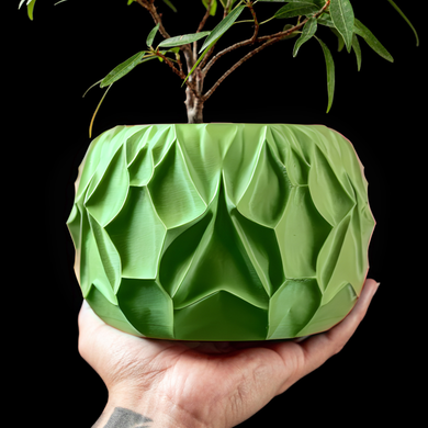 Квітковий горщик 3d Mistella круглий 20 x 16 cm, Колір Зелений