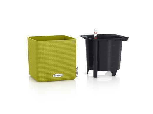 Розумне кашпо Lechuza Cube Color 17 квадратний 17 x 17 x 17 см, Колір Зелений