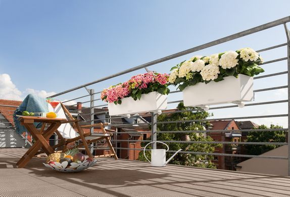 Розумний горщик Lechuza Balconera Color 50 прямокутний 8 л 19 x 50 x 19 см, Колір Світло-сірий