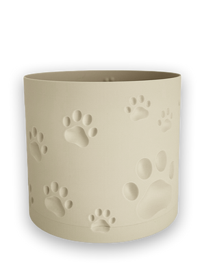 Квітковий горщик 3d, Trace Animal , круглий 16.5 x 15.5 cm, Колір Білий
