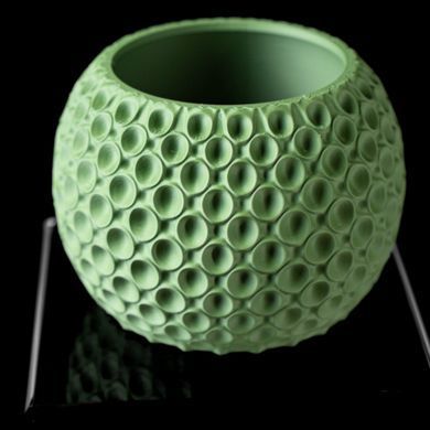 Цветочный горшок 3d Sferra круглый 19.5 x 16.5 cm, Цвет Зеленый