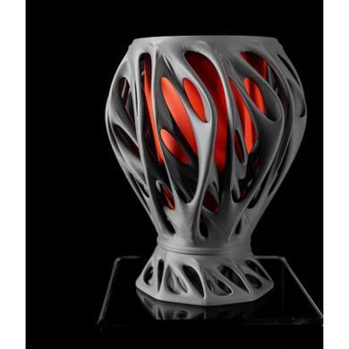 Цветочный горшок 3d Flareon круглый 15.5 x 20 cm, Цвет Антрацит - Красный
