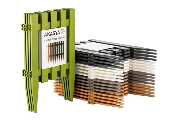 Садова огорожа Poliwork Akasya Garden Fence 59 x 39 см, Колір Антрацит
