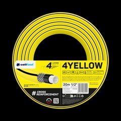 Шланг для полива Cellfast 4YELLOW TSV 1/2" 20 m &ndash; прочный, износостойкий, легкий и гибкий для ежедневного полива.