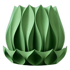 Квітковий горщик 3d Tallflower Premium круглий 12.5 x 11.5 cm, Колір Зелений