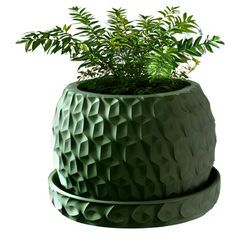 Квітковий горщик 3d Antic Premium круглий 22 x 15.5 cm, Колір Зелений