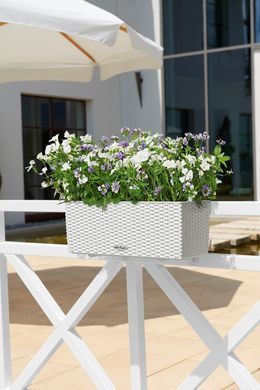 Розумний горщик Lechuza Balconera Cottage 50 прямокутний 8 л 19 x 50 x 19 см, Колір Мокко