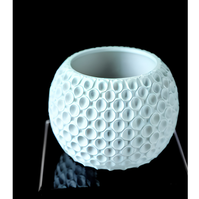 Квітковий горщик 3d Sferra круглий 15 x 12.5 cm, Колір Білий