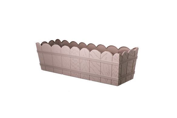 Балконный ящик для цветов Form-Plastic Wood под дерево 8,5 л 17 х 15 х 40 см, Цвет Оливковый