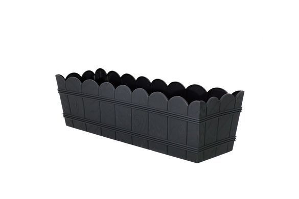 Балконный ящик для цветов Form-Plastic Wood под дерево 8,5 л 17 х 15 х 40 см, Цвет Оливковый