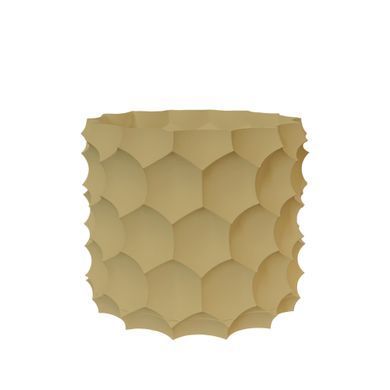 Квітковий горщик 3d, Razorix , круглий 14.5 x 13.5 cm, Колір Bej