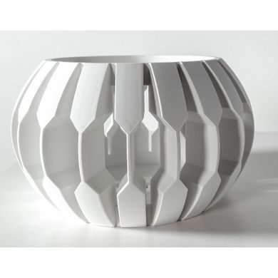 Цветочный горшок 3d Orchid Tala Premium круглый 15 x 10.5 cm, Цвет Белый
