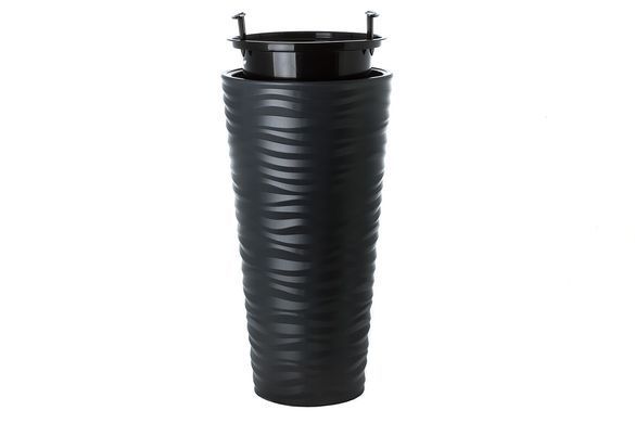 Горшок для цветов Form-Plastic Сахара Слим круглый 25 л 30 х 56 см, Цвет Светло-Серый