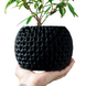 Квітковий горщик 3d Sferra круглий 18 x 15 cm, Колір Антрацит